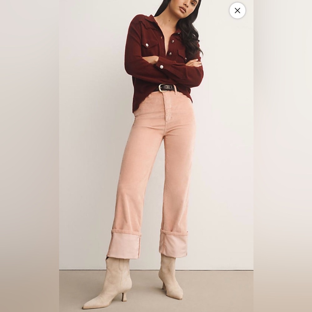 Pilcro Scotty Cuffed High Rise Pants
